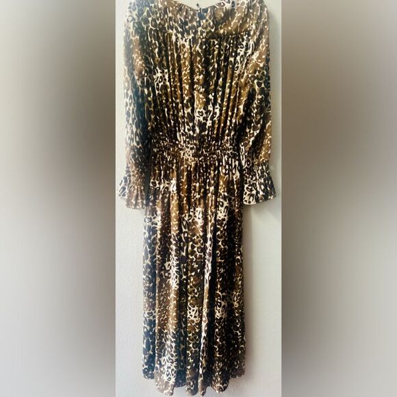 Victor Alfaro Collective Animal Print Midi Dress Women’s Size XS - Picture 6 of 7